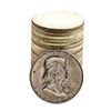 Image 1 : Roll of (20) Brilliant Uncirculated 1957-D Franklin Half Dollar Coins