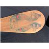 Image 2 : 59" LONG OLDER CEDAR PADDLE WITH DOUBLE HEADED SEA SERPANT DESIGN ON BOTH SIDES