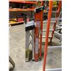 Image 2 : INDUSTRIAL LITE ORANGE FIBERGLASS 8' STEP LADDER, INDUSTRIAL LITE ORANGE FIBER GLASS 4' STEP LADDER