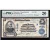1902 $5 Worcester MA National PMG 20
