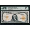 1922 $10 Gold Certificate PMG 35