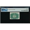 Image 2 : 10 Cent Second Issue Fractional PMG 58EPQ