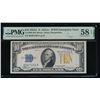 1934A $10 N Africa Silver Certificate PMG 58EPQ