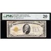 1928 $10 STAR Gold Certificate PMG 20