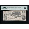 1862 $1 T-44 Confederate PMG 62
