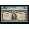 1922 $10 Gold Certificate PMG 25