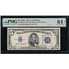 Image 1 : 1934C $5 Silver Certificate PMG 64EPQ