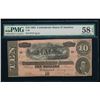 1864 $10 T-68 Confederate PMG 58EPQ