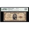 1929 $5 Hampton VA National PMG 15