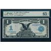 1899 $1 Black Eagle Silver Certificate PMG 65EPQ