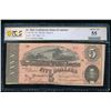 1864 $5 T-69 Confederate PCGS 55