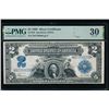 1899 $2 Mini Porthole Silver Cert PMG 30