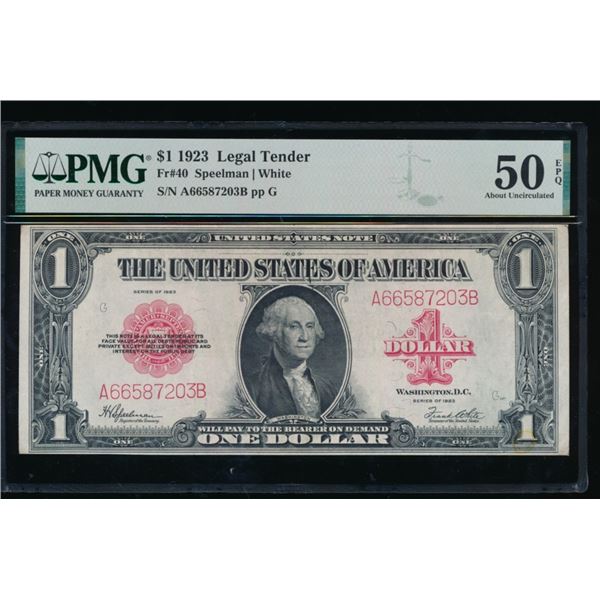 1923 $1 Legal Tender Note PMG 50EPQ