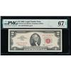 1963 $2 Legal Tender Note PMG 67EPQ