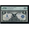 1899 $1 Black Eagle Silver Certificate PMG 64EPQ