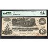 1862 $100 T-39 Confederate PMG 62