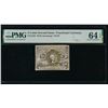 Image 1 : 5 Cent Second Issue Fractional PMG 64EPQ