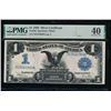 1899 $1 Black Eagle Silver Certificate PMG 40