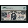 Image 1 : 1917 $1 Legal Tender Note PMG 58EPQ