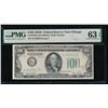 1934D $100 Chicago FRN PMG 63EPQ