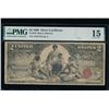 1896 $2 Educational Silver Certificate PMG 15