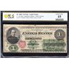 1862 $1 Legal Tender Note PCGS 15