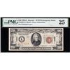 1934A $20 Hawaii FRN PMG 25