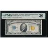 1934A $10 STAR N Africa Silver Certificate PMG 30