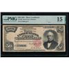 1891 $50 Silver Certificate PMG 15