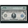 1914 $10 Minneapolis FRN PMG 64EPQ