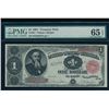 1891 $1 Treasury Note PMG 65EPQ