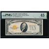 1928 $10 Gold Certificate PMG 45
