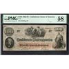 1862-63 $100 T-41 Confederate PMG 58