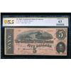 1864 $5 T-69 Confederate PCGS 63