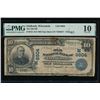 1902 $10 Oshkosh WI National PMG 10