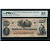 1862-63 $100 T-41 Confederate PMG 58