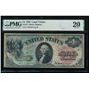 Image 1 : 1869 $1 Legal Tender Note PMG 20