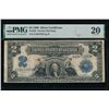 1899 $2 Mini Porthole Silver Certificate PMG 20