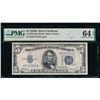 1934B $5 Silver Certificate PMG 64EPQ
