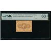 5 Cent First Issue Fractional PMG 63