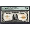 1922 $10 Gold Certificate PMG 25