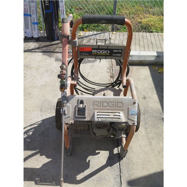 Ridgid Pressure Washer 3300 PSI, 3.0 GPM