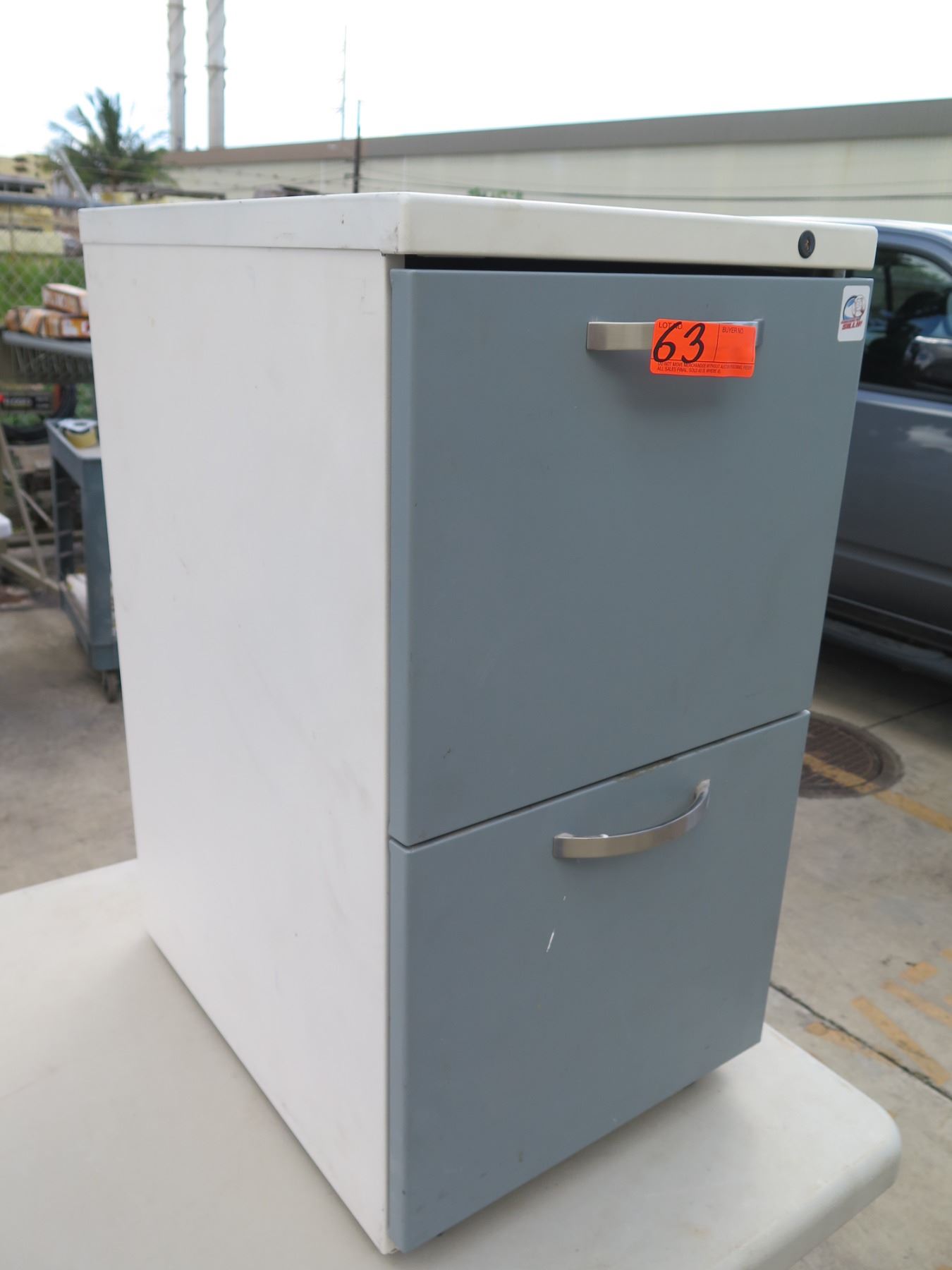 Two-Drawer Metal File Cabinet