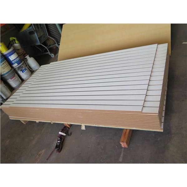 Slatboard Wall System, 4x8 Sheets w/Aluminum Inserts, Unused Paid $218 Each Sheet