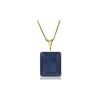 Genuine 7 ctw Sapphire Necklace 14KT Yellow Gold - REF-66A5K