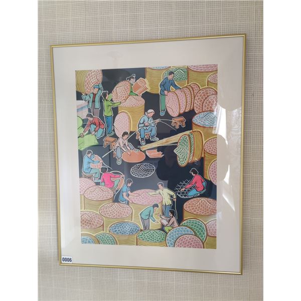 Vintage Asian Style Print