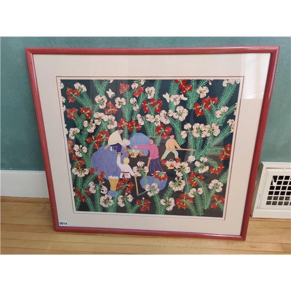 Vintage Asian Style Print