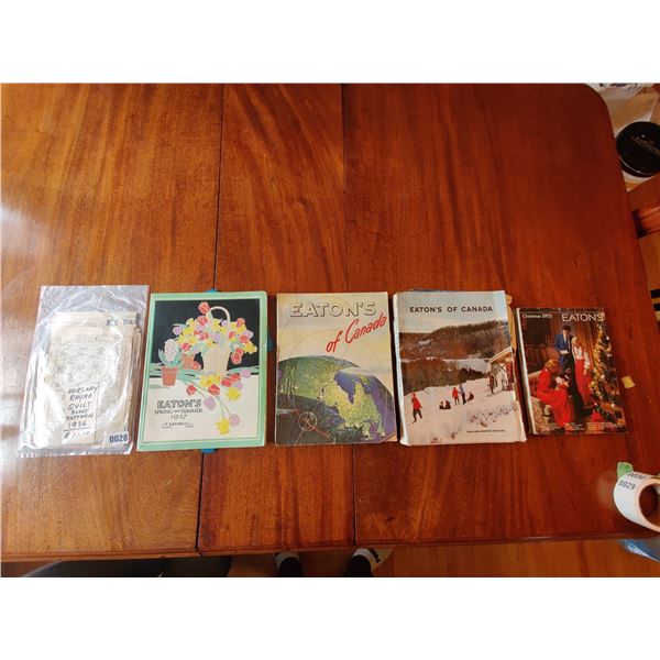 Collection of Antique Eaton's Catalogues and Quilt Pattern