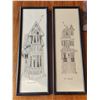 Image 2 : Set of 2 "Old Vancouver" Ink Drawings by O'Hara, Framed Photo 
