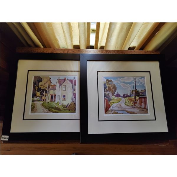 Set of 2 Water Colour Prints by AJ Casson